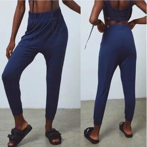 Lunya Soft Modal Draped Joggers in Deep Blue